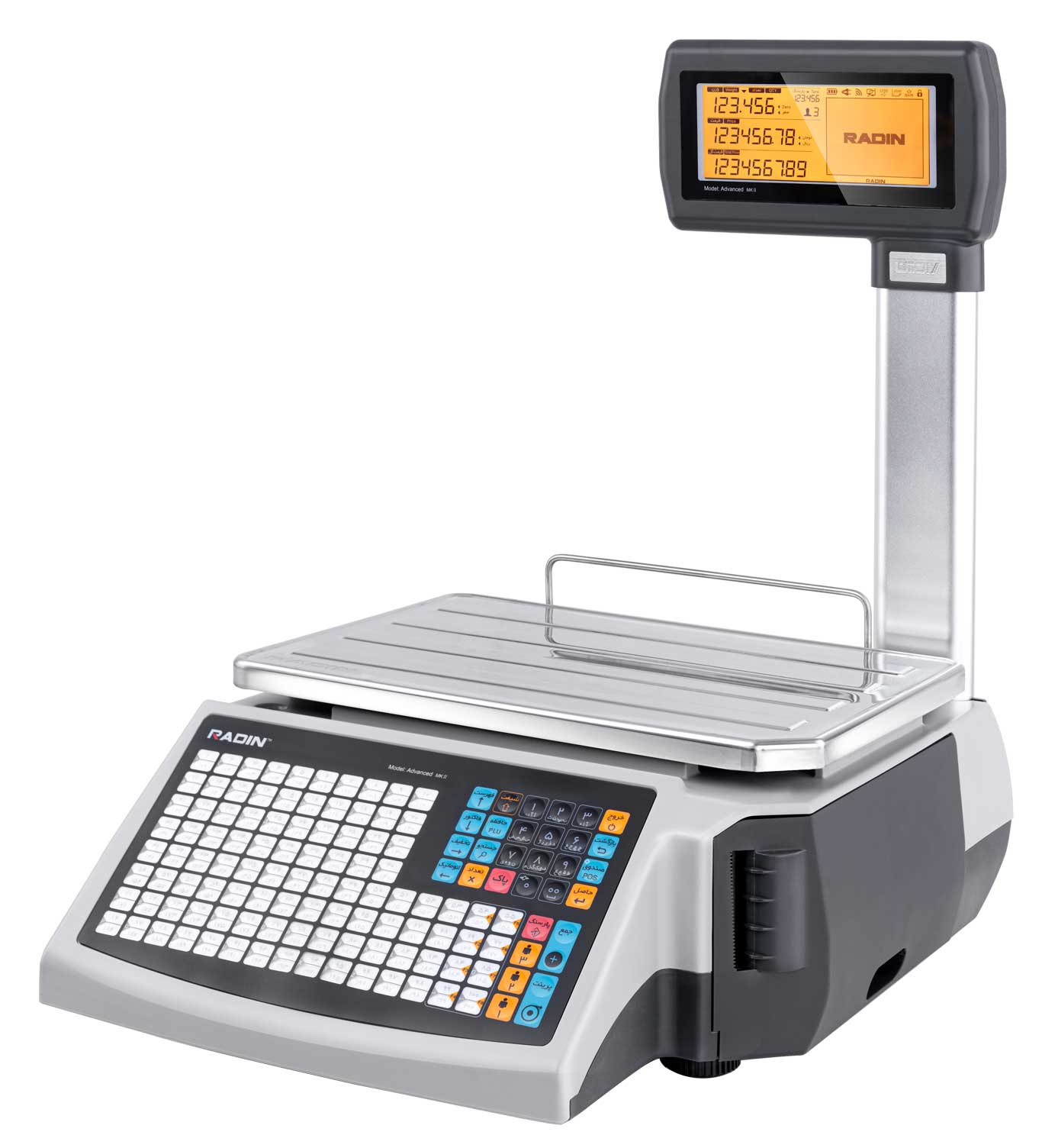 ترازو رادین 40 کیلویی لیبل پرینتر مدل MKII-A/WiFi